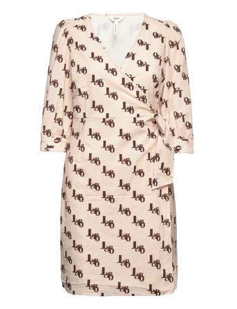 Objlicia 3/4 Wrap Dress 122 .C Dresses Wrap Dresses Monivärinen/Kuvioitu Object