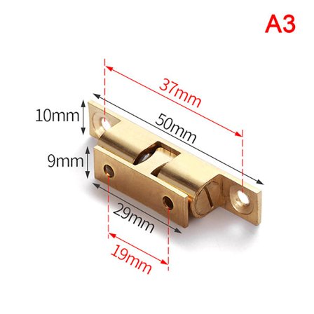 1 STK Messing Touch Perler Lås Dør Fjeder Clip Skab Dør Fangst