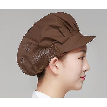 Elastiska mesh , andningsbar verkstadsmössa för män och kvinnor(Halv cap kaffe)