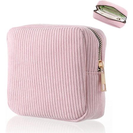 Toalettmappe - Oppbevaringsveske for sanitetsbind og sminke - Vesker for sanitetsbind - menstruasjonsvesker