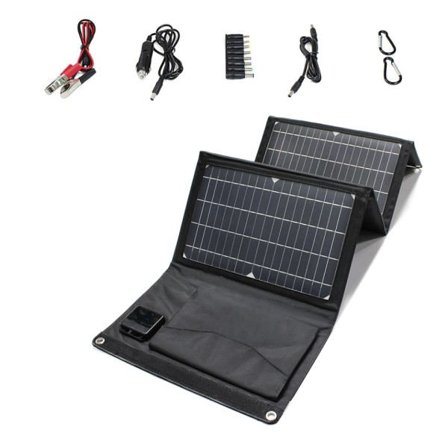 Bärbar Solar Panel Laddare Dubbel USB DC Camping Fullbar Solar Panel