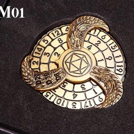 7-in-1 Metal Fingertip Gyro D&D Noppa Dungeons and Dragons Spinner Dice Uusi[C]