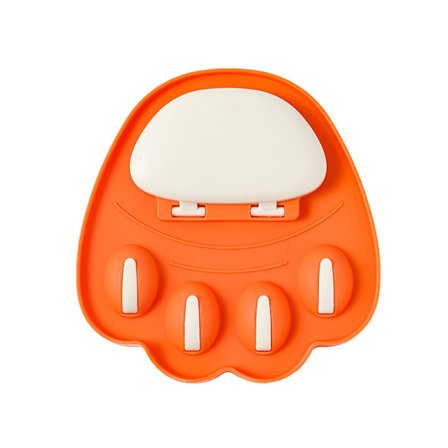 Oranssi seinälle kiinnitettävä kattilankannen pidike, Triomphe 2 kappaletta itseliimautuvaa