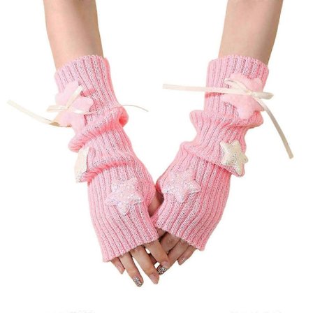 Tyylikkäät pitkät resorihihansuut käsineet käsivarsien lämmittimet ylisuojus tekstiviestittelyyn käsienlämmitin 2000-luvun trendi monivärinen