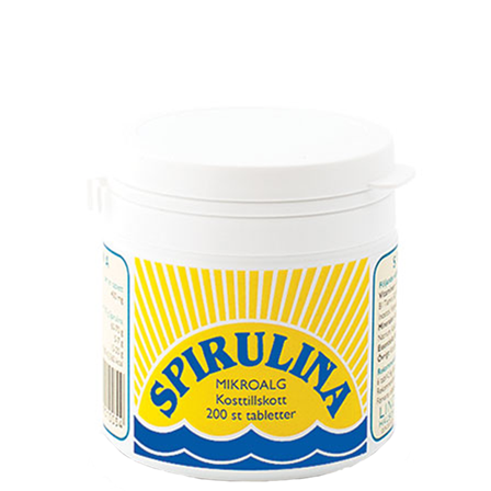 Lindroos Spirulina Tabletter 400 mg 200 stk