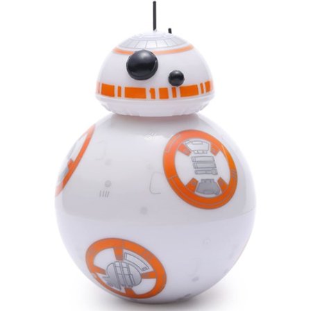 Star Wars BB-8 Grinder Krydderkværn, Urtekværn med 2" Pollenfænger, Fremstillet af holdbar zinklegering, til urter, pollen, blomster, Sort Gaveæske