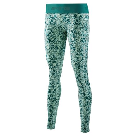 Skins Women's DNAmic PRIMARY Long Tights Women workout trousers Green XS