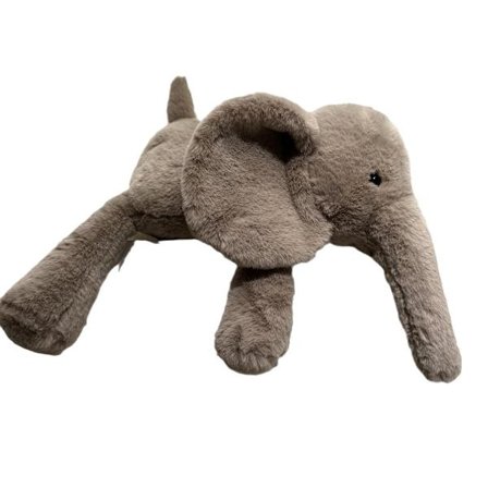 1 stk. Elefant Dukke Rag Dukke Plys Legetøjsdukke Dyr (45cm)