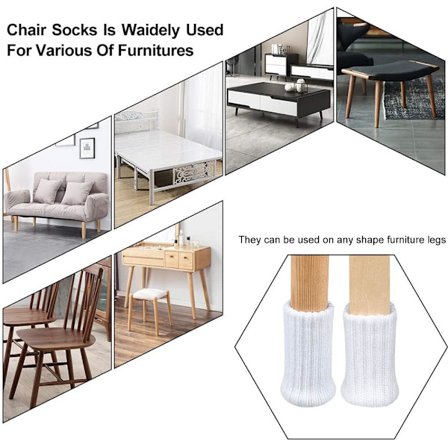 24 st Stolsbensstrumpor, Filtmöbelstrumpor