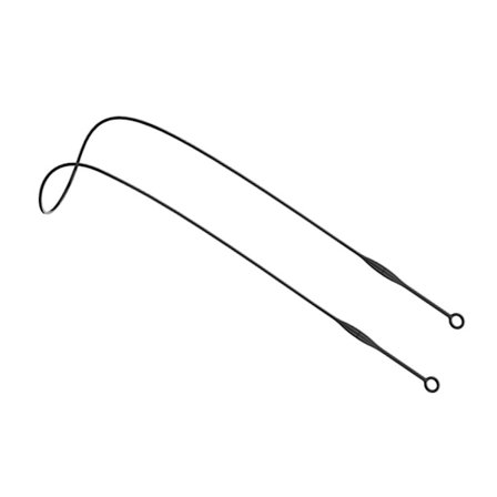 Magnetisk anslutningssladd flexibel rem fungerar med de flesta öronproppar dragtålig säkerhetslina anti-förlorad öronproppslina