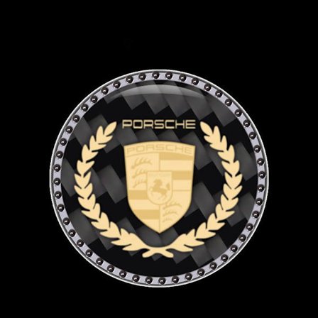 Tvåpack Bilmotor Start Stopp Knapp Dekal Klistermärke Tryck Start Tändningsknapp (Porsche)