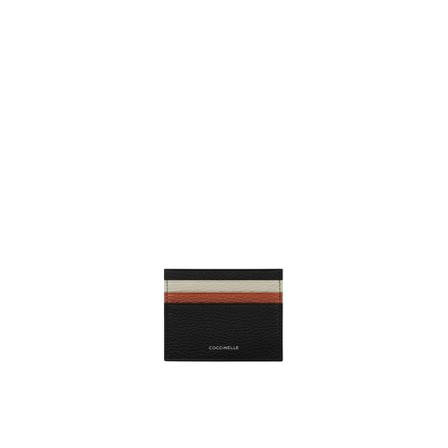 Coccinelle, Metallic Monogram Cardholder Czarny, Kobieta, Rozmiar: ONE Size