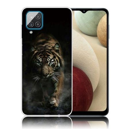 Deco Samsung Galaxy A12 5G Etui - Big Tiger Brown