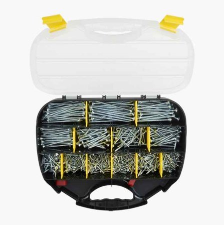 Skruvsats inomhus 650 st. - Biltema