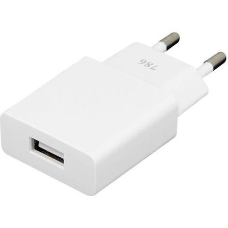USB-väggladdare - Universell - 2.1A - USB typ C-kabel - Snabbladdning - Vit