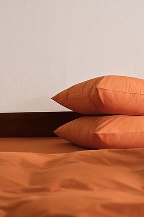 Jotex - Percale Tyynyliinat, 2/pakk. - Ekologinen Poltettu Okra Poltettu okra - ZACK - Osta Tyynyliinat Jotex