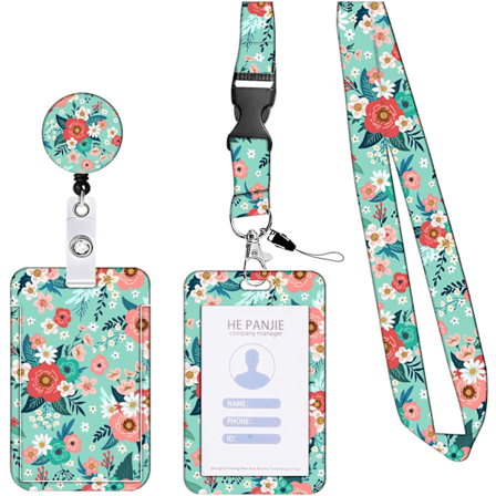 1 stk kortholderhalskjede, ID-kortholder, hals-ID-kortholder, kortholder