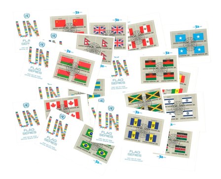 FN flag 1983 FDC 4-blok