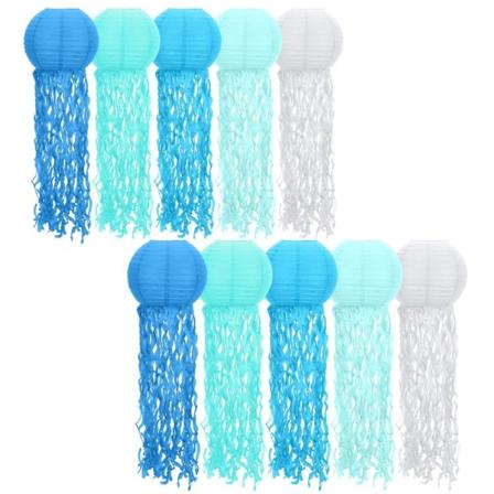 10 kpl Meduusat Paperilyhdyt Lyhtykoriste Meduusat 10pcs