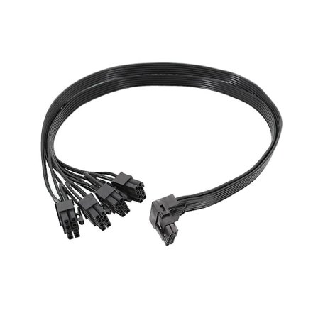 4x CPU 8-pins til 16-pins Hanngrafikkort Forlengelseskabel PCI-e 5.0 12VHPWR RTX4090 Albue Adapter