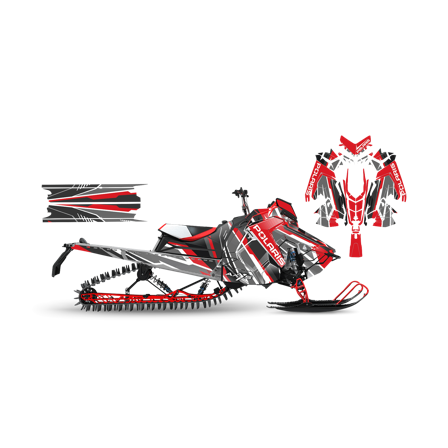 SweTown Dekalkit Leyter-Red - Polaris Axys 850 Pro RMK 163 2019-2021
