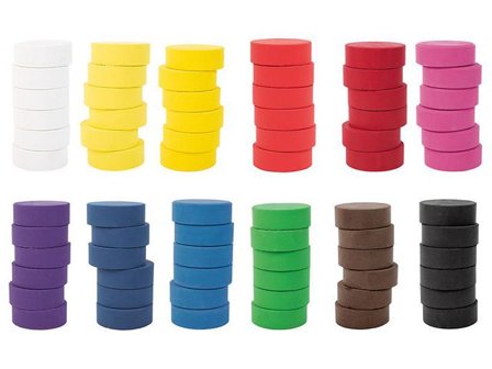 PLAYBOX Färgblock 44 mm, blå 6/fp - Lyreco - Skola och förskola - Målarfärg och tillbehör - Färgblock