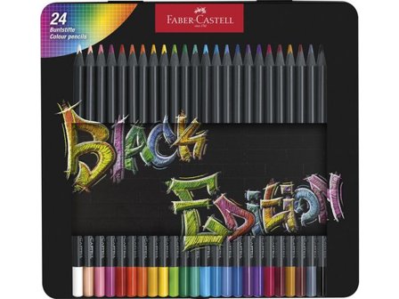Faber-Castell Färgpenna Black Edition 24/fp - Lyreco - Skola och förskola - Pennor och tillbehör - Färgpennor - Trekantsgrepp