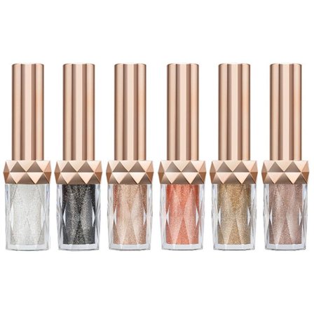 6 Färger Snabbtorkande Flytande Glitter Ögonskugga