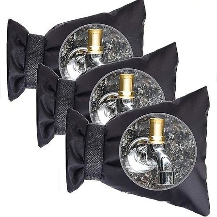 Ulkoinen termostaattinen hanasuoja hanasuojus talvisuojaan geelihana, 3 kpl (musta)