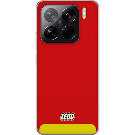 Kompatibel Mobilcover til Xiaomi Xiaomi 15 Pro Lego Rød Gul Plakat Byggeklodser Officiel Logo Legetøj Retro Vintage Design Klassisk Legetøjsmærke