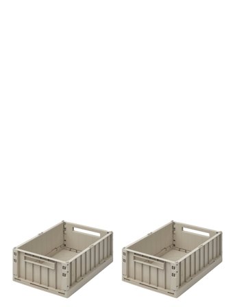Liewood Weston Storage Box S 2-Pack - Cream - ONE SIZE