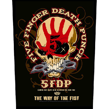 Five Finger Death Punch The Way Of The Fist Patch One Size Blac