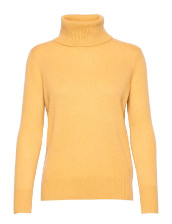 Wool & Cashmere Pullover Turtleneck Rullekravetrøje Gul Rosemunde