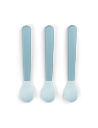 Foodie Easy-Grip Baby Spoon 3-Pack Blue Home Meal Time Cutlery Blue D By Deer
