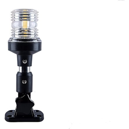 Hvid LED foldbar båd agterlys båd ankerlys til ponton og fiskebåd (6)