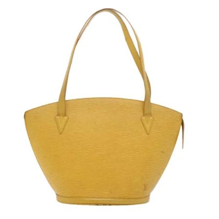 Louis Vuitton Vintage, Pre-owned Yellow Leather Louis Vuitton Saint Jacques Geel, Dames, Maat:ONE Size