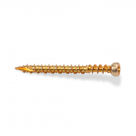 Heco 9620001 Listskruv gulkrom, torx 3,9 x 57 mm, 100-pack, Infästning