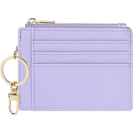 Kortætui Slim Forlomme Tegnebog til Kvinder Kreditkort Holder med Nøglering