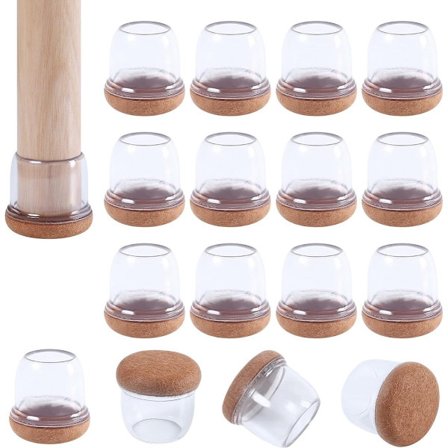 Beskyttelse for krakkben - 16 stk - Stolbenshetter - Stolbentrekk - Gulvbeskyttelse for stolben