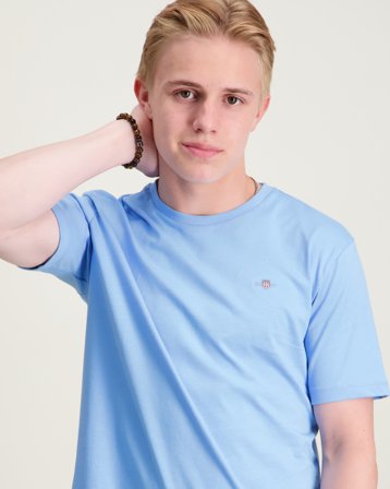 GANT SHIELD SS T-SHIRT Blå T-shirts Kille - Kids Brand Store