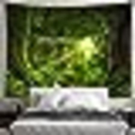 Forest Tapestry Tree Cave Nature Tapestry Väggbonad Misty Tree