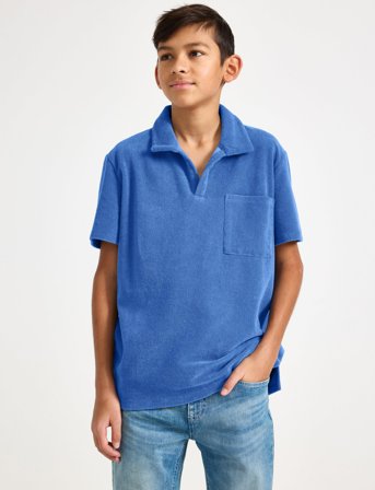 Lindex Top Collar Terry - Navy - 170