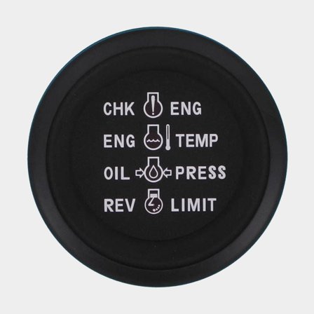 Indicatore di controllo del sistema Veethree Black Premier, antiappannamento, Ø52 mm, 12 V, connessione motore, argento/bianco, per Suzuki