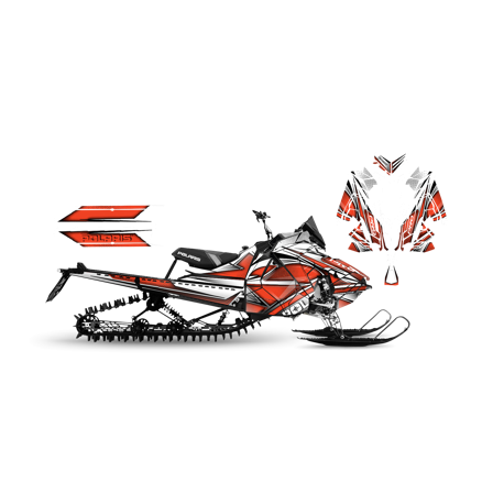 Dekalkit SweTown Bubbel Oransje - Polaris Axys 800 Switchback XCR 2018-2020