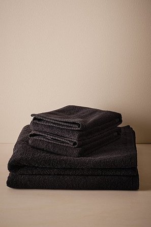 Jotex - Handdoekenset 4 Stuks Zwart Zwart - DARCY - Koop Handdoeken bij Jotex