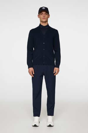 J.Lindeberg - Golf - Jarred Knitted Cardigan - Blue - Man - S