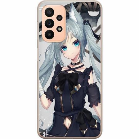 Samsung Galaxy A23 5g Genomskinligt Skal Catgirl