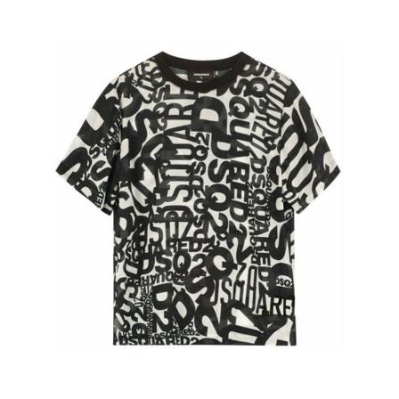 Dsquared2 T-shirt Sort, Dame T-shirts, Størrelse: ONE Size