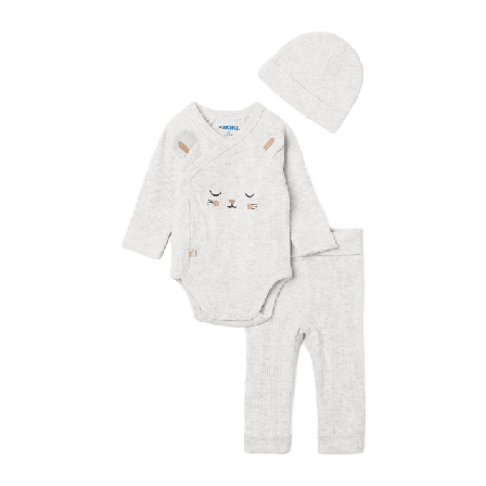 RIKIKI Ribbat set i 3 delar DON Bodies & Grå 50