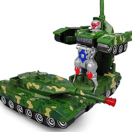 Elektrisk Universal Transformer Tank Transformer Bil Musik Lys Transformer Militær Elektriske Legetøj